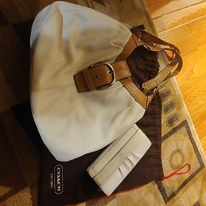 Coach handbag with matching wallet